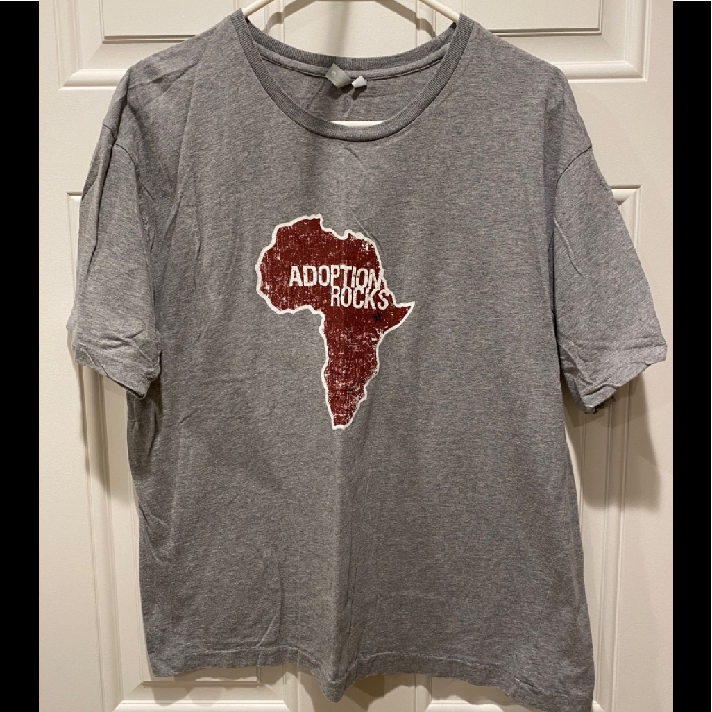 District Threads Gray Adoption TShirt Xl